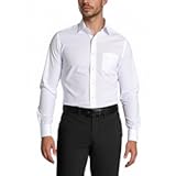 Mens Dress Shirts Long Sleeve Collared Stretch Solid Formal Wedding Dating Business Casual Button Down Shirt Pocket