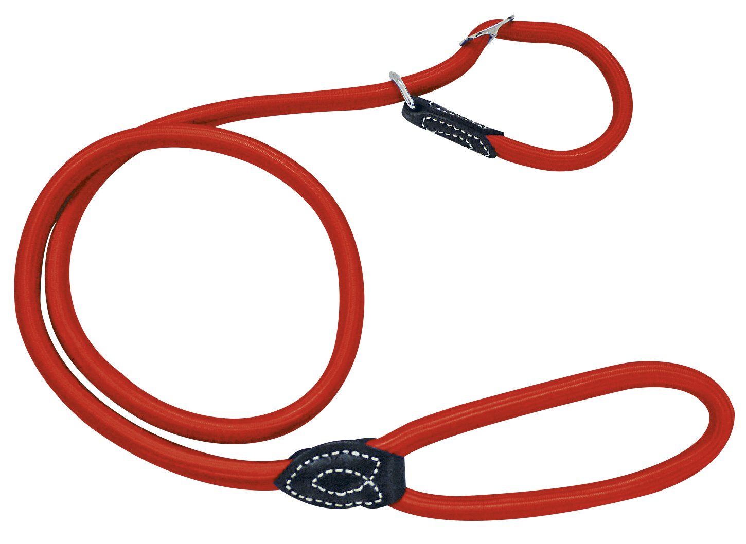 Croci Tubular Chocking Leash, 12 x 1500 mm, Red