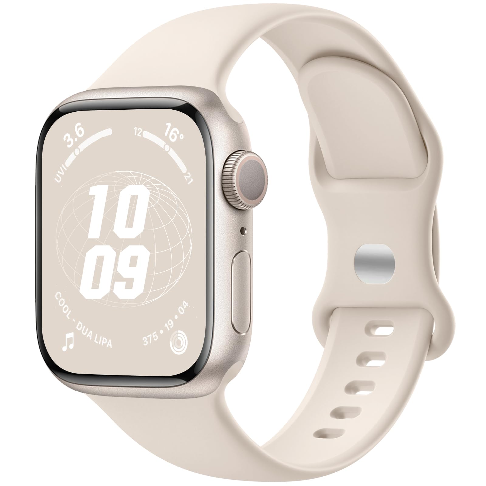 Sport Band Compatible with Apple Watch 38mm 40mm 41mm 42mm 44mm 45mm 46mm 49mm, Soft Silicone Waterproof Replacement Strap for iWatch Bands Series 10 9 8 7 6 5 4 3 2 1 SE Ultra/Ultra 2