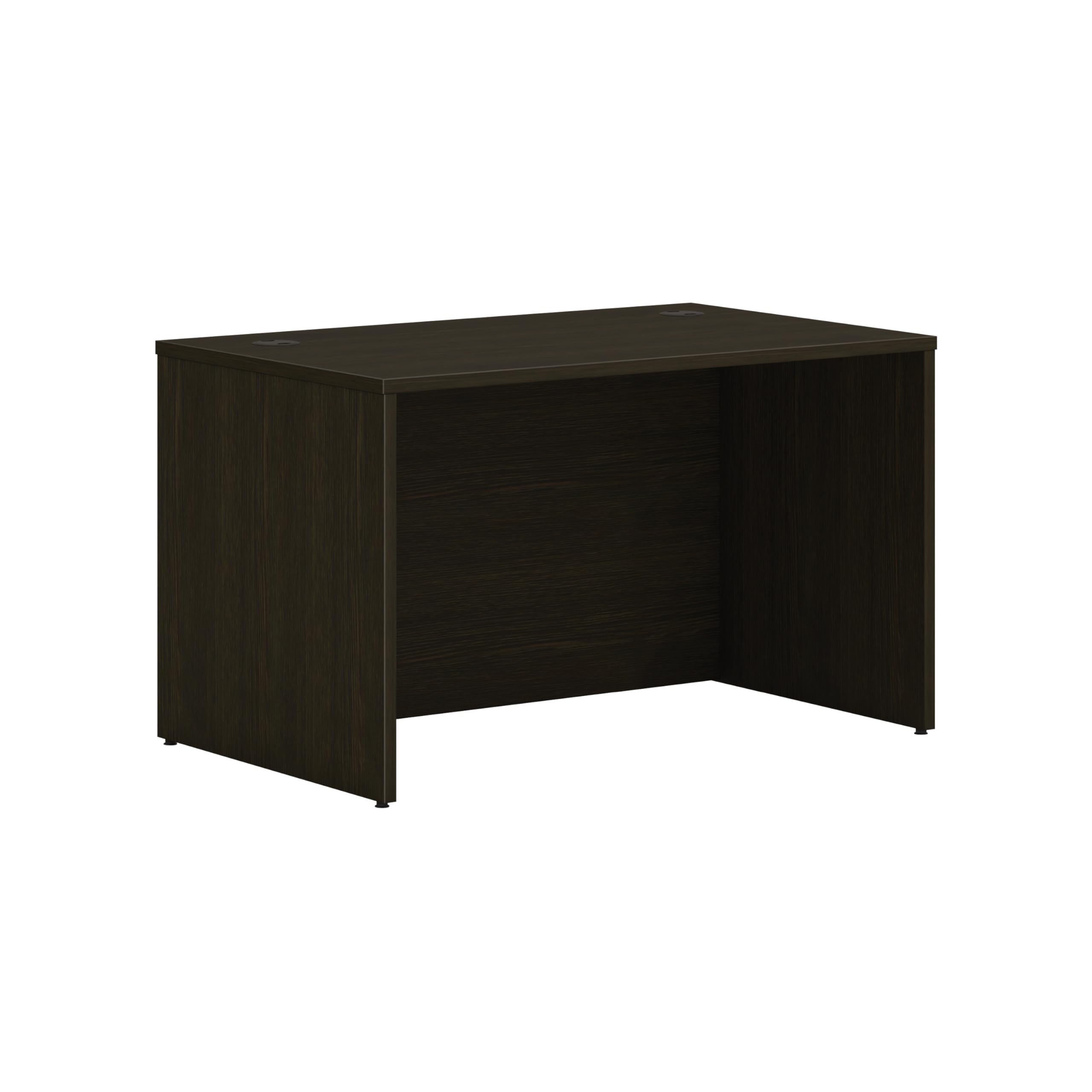 HON MOD Executive Desk 48-Inch Large Computer Desk Shell, Thick Wooden Laminate, Modern Table with Cord Management, 48'W x 30'D x 29'H, Java Oak