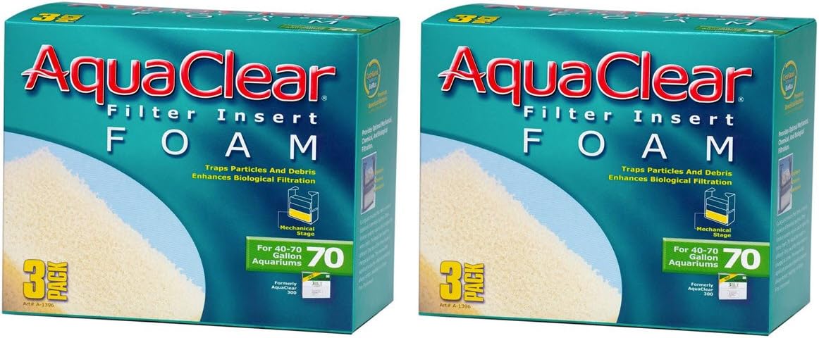 Aquaclear Foam Inserts, 6-Pack for Aquaclear Model #70