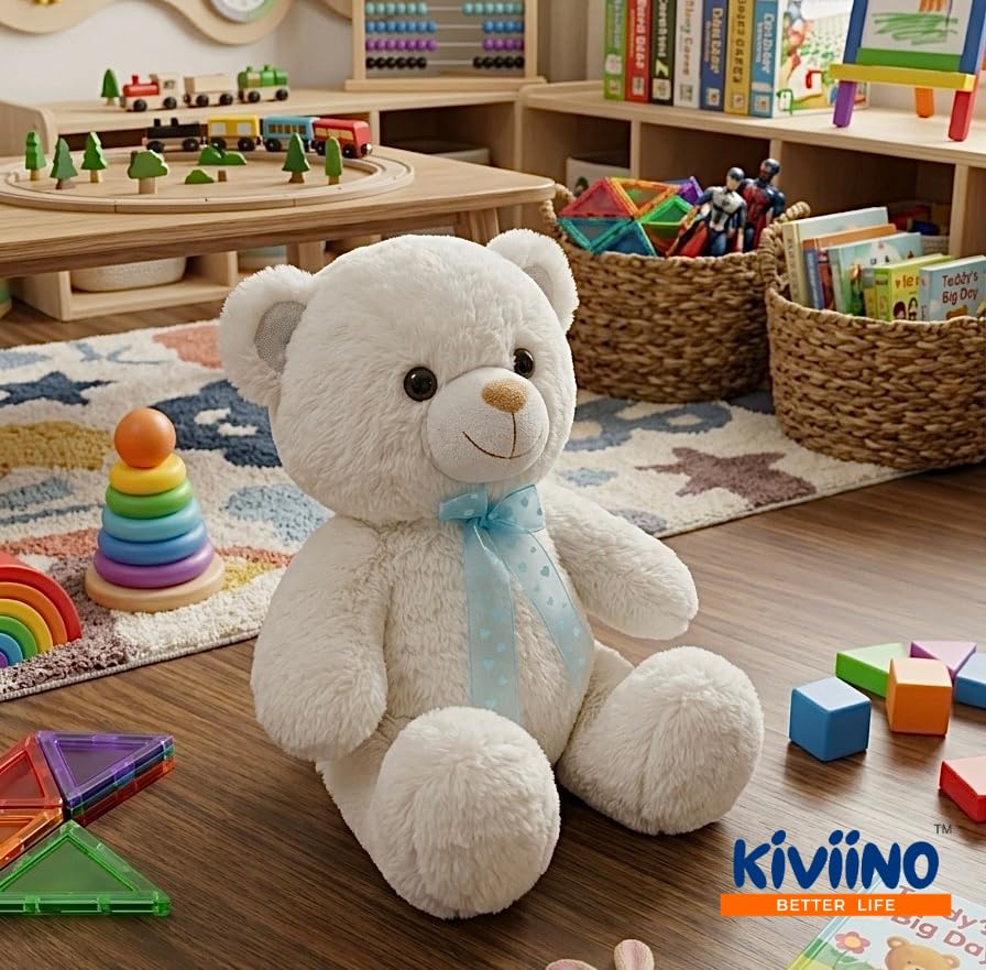 Image of Soft Toy Cuddly Teddy Bear| 30cms for Girls & Boys Plush Stuffed Animals Ultra Soft Toys |Perfect for Birthday Gifts (Teddy Bear, Cream, 30Cms)