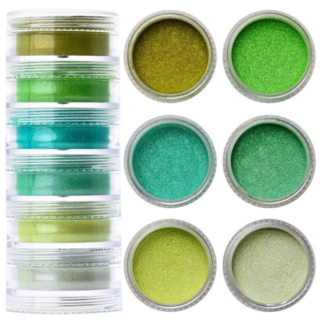 Kavya Craft Present 6 Shade Pearl Mica Powder for Making Cosmetic, Candle, Art and Crafts, Bath Soap, Different Colors Nail Art Resin Jewelry, Painting, Projects (Shade P)-image-8