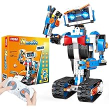 Programmable STEM Building Kit, APP &amp; Remote Control DIY Coding Toy, Rechargeable Educational Construction Set Gift Beginners and Family Robotics for Kids Ages 8-12