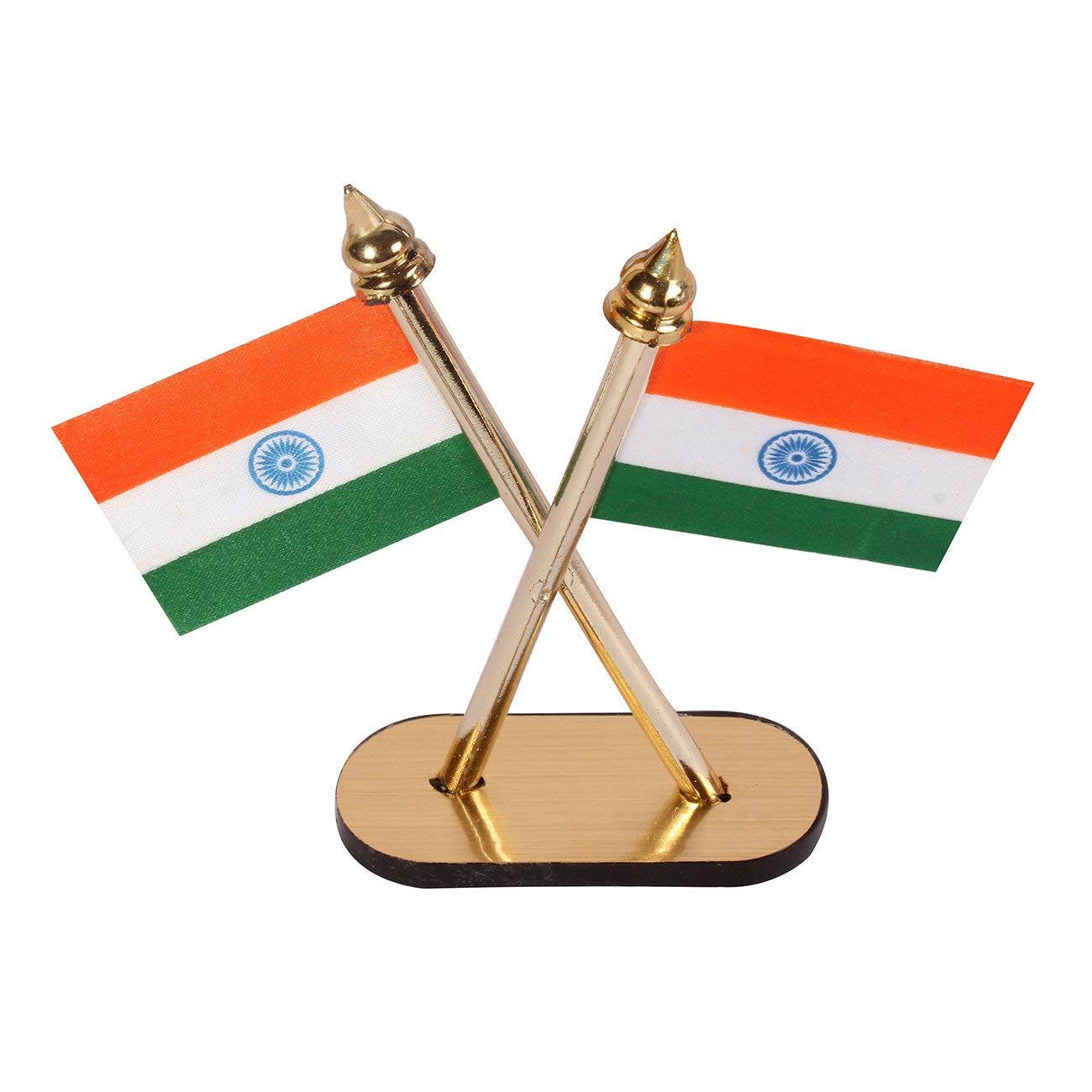 Buy H m Indian Flag For Table CAR Dashboard Stand Cross Design With 