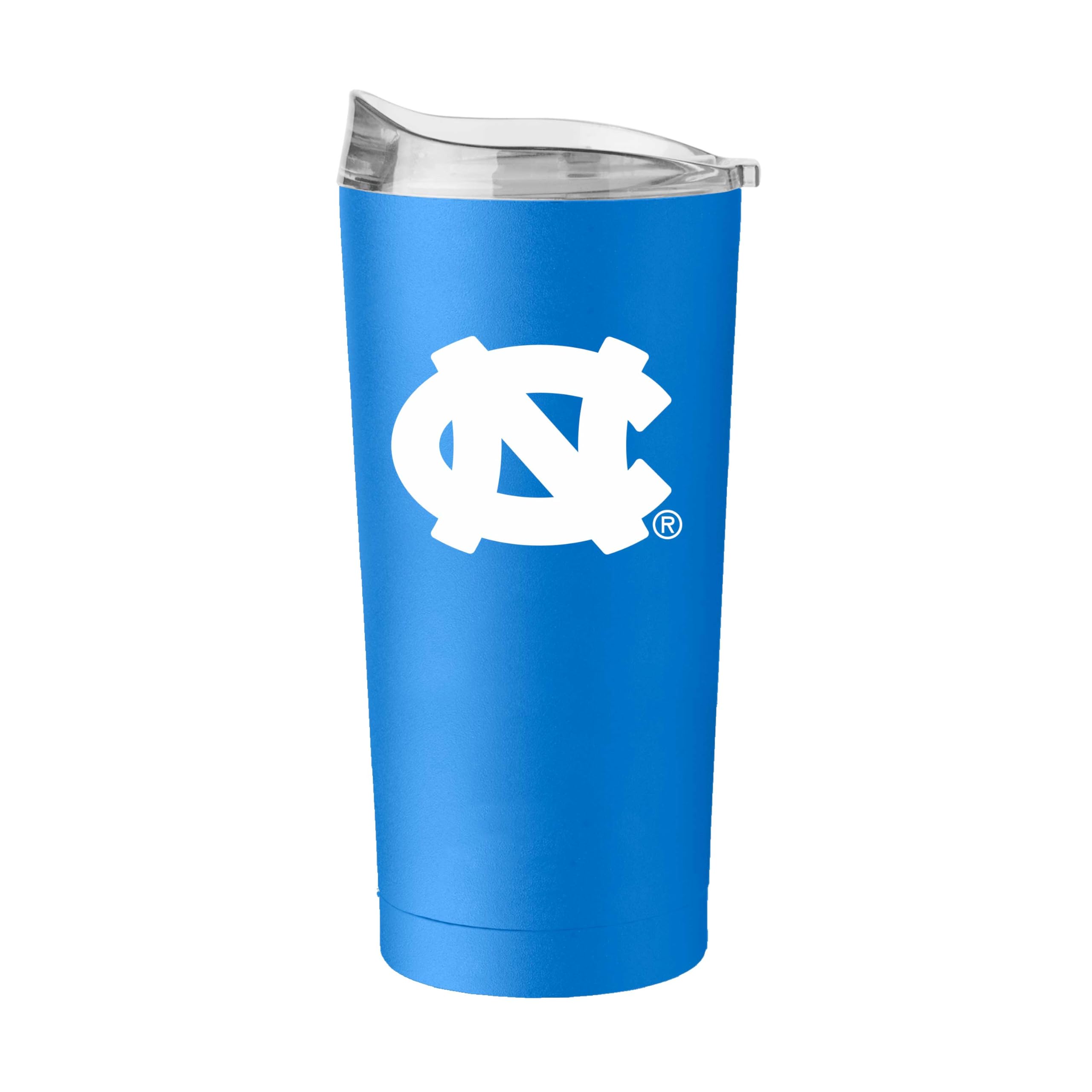 Logo Brands NCAA 20 oz Powder Coat Stainless Tumbler -Double-Wall Insulated Everday Tumbler for Hot or Cold Drinks, High Lip Lid, Team Color
