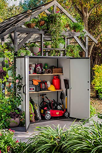 ️Ondis24 Keter Gartenschrank Premier, XXL Geräteschuppen, Geräteschrank
