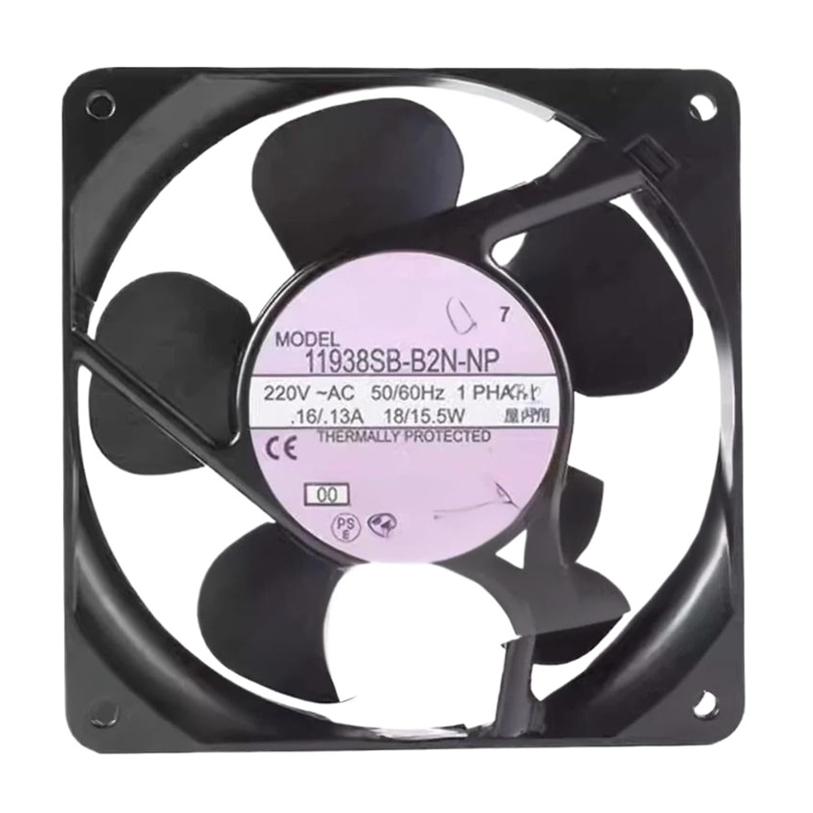 BRODEFUP 1PCS 12CM 11938SB-B2N-NP 220V 0.16/0.13A AC Cabinet Cooling Fan