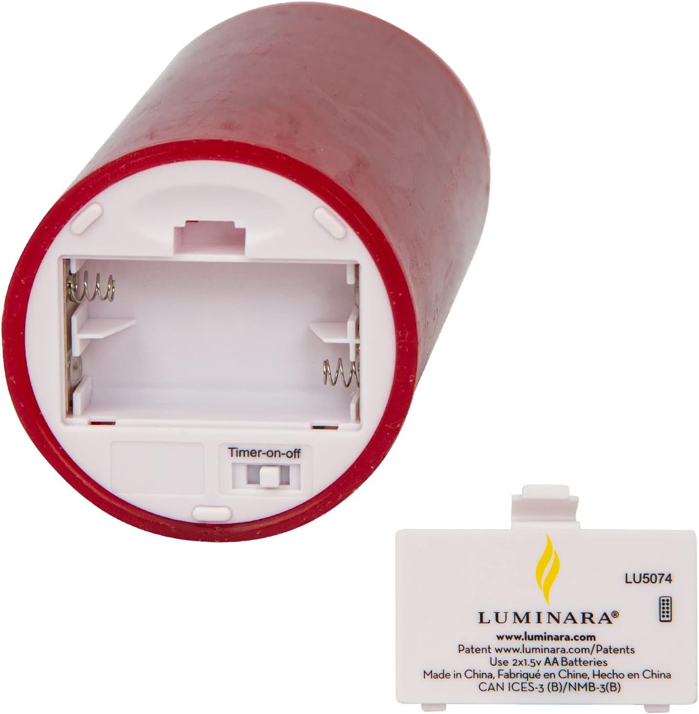 Buy Luminara Pack of 12 Flameless Pillar Candle with 10Button