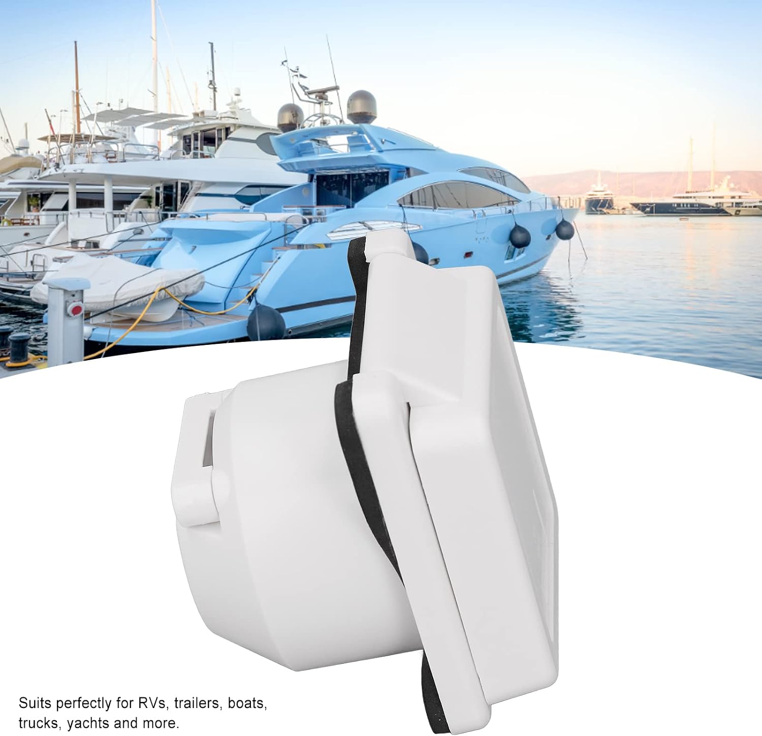RV Power Inlet, 3 Pole 4 Wire Twist Lock Port Connector, Plug Socket Connector, Power Cable Connector, Power Supply Plug for Trailer Boat, ANKROYUztfisro47k