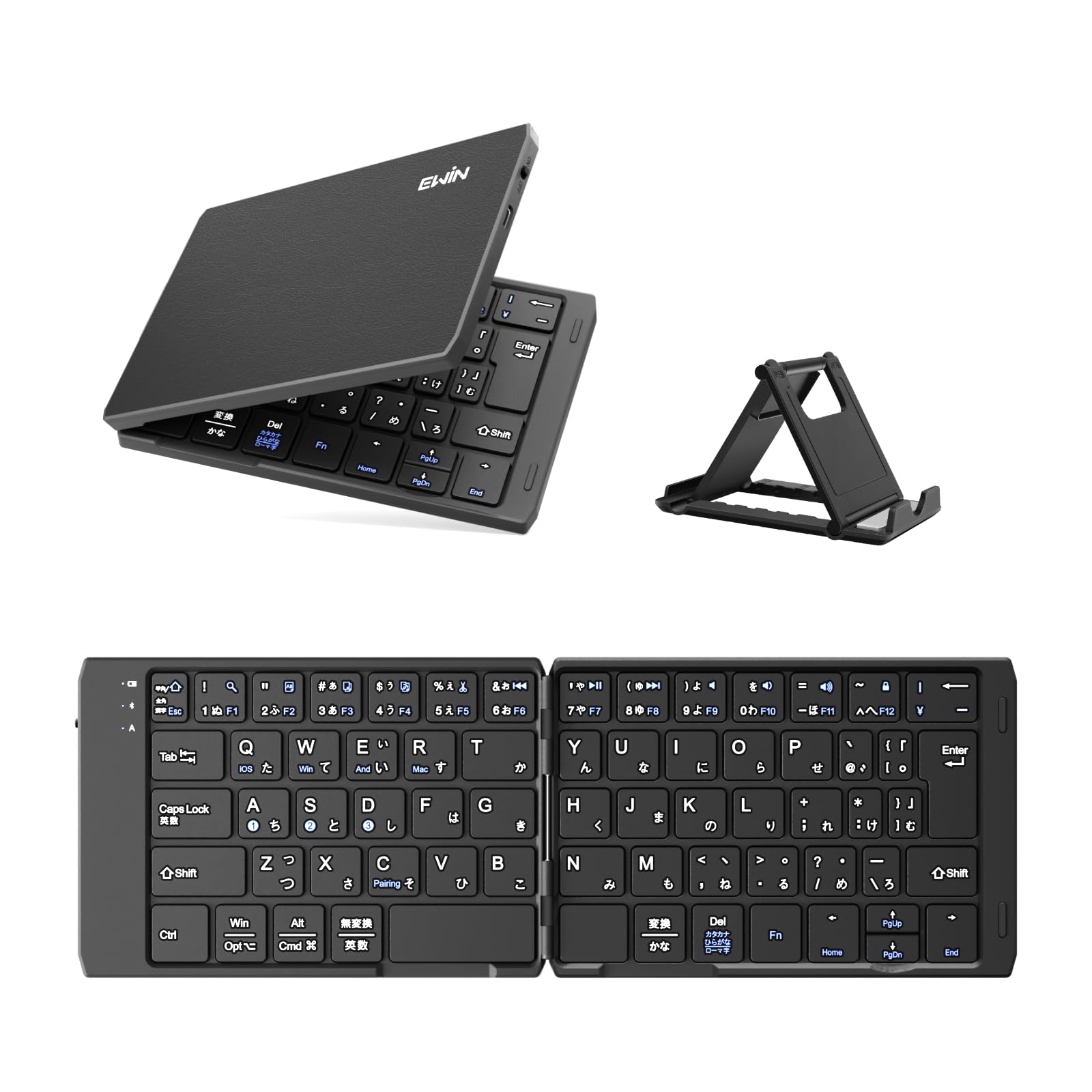 TOTALSOLUTION2XPOWER3本セット Amazon.co.jp: Ewin 折りたたみ Bluetooth キーボード 軽量 薄型