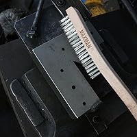 Vista 4 de MAXMAN Cepillo de alambre, cepillos de alambre de acero inoxidable de servicio pesado para limpiar óxido, cepillo de parrilla, cepillo de acero