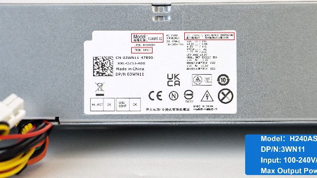 Fonte Slim Dell Optiplex 3010 / Dps-250ab-72 A - Hu250ad-00