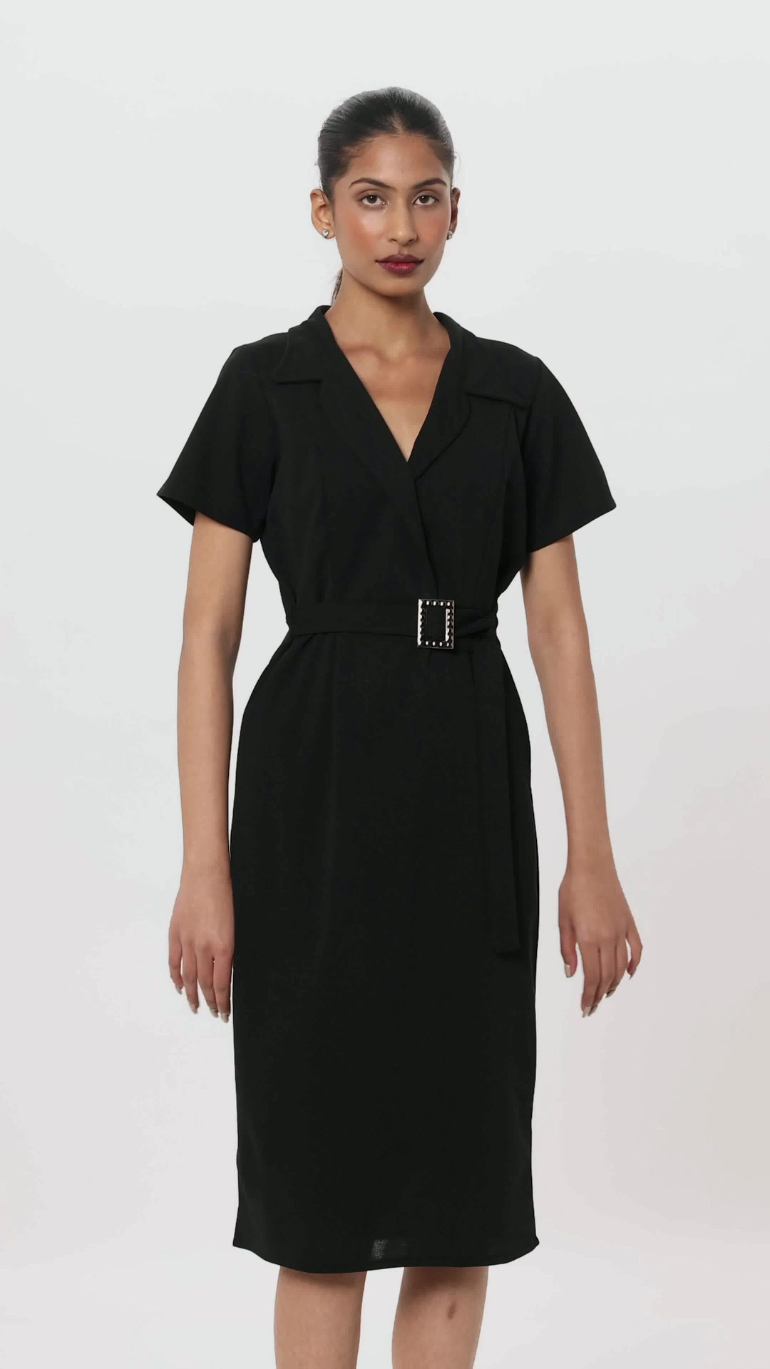 athena women's fit & flare one piece midi dress reviews Athena Women Black Fit & Flare, One Piece Midi Dress – athenalifestyle.com