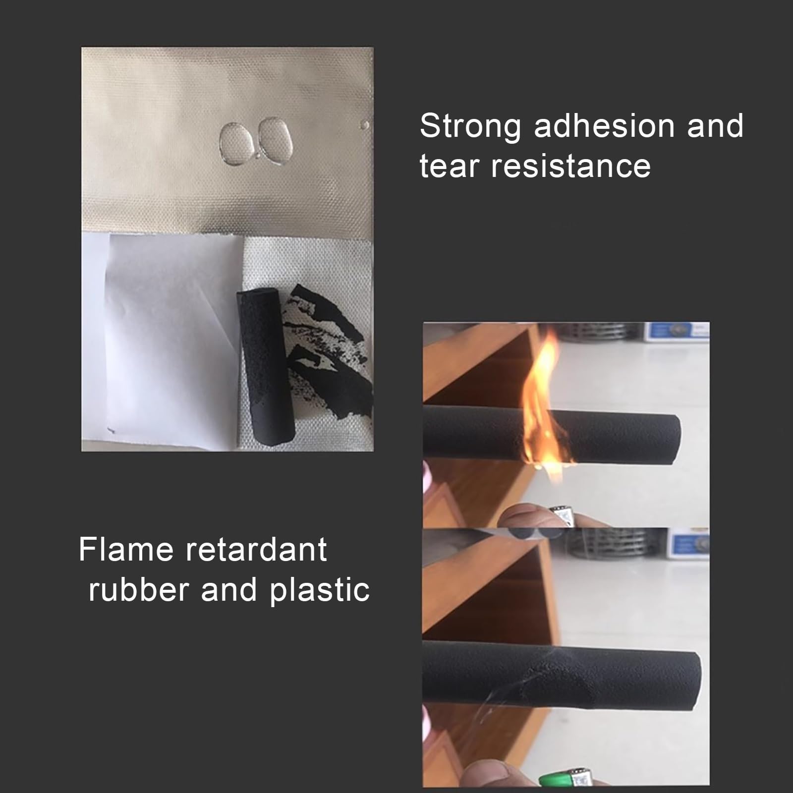 Pipe Insulation, pipe Sleeve Insulation Cotton, Self-adhesive pipe Wrapped foam pipe, Suitable for Air Conditioner Outdoor pipe, solar Water Heater Pipe(10 * 16mm/0.4 * 0.6in)