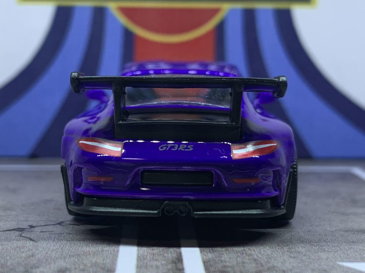 ホットウィールカスタム ポルシェ RWB マジョーラ紫 ✩深リム☆トミカ改造 ホットウィールカスタム ポルシェ RWB マジョーラ紫 ✩深リム