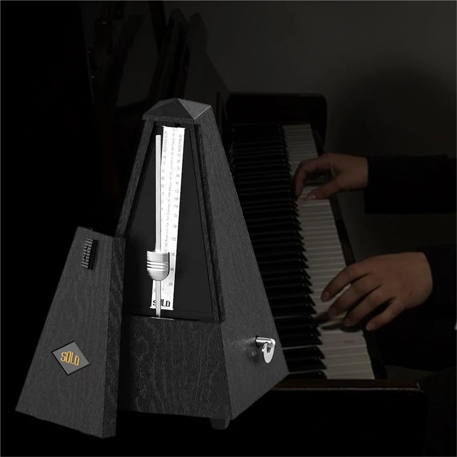 Rango de tempo del metrónomo mecánico Metrónomo mecánico clásico for músicos Piano Guitarra Violín Instrumento(Champagne)