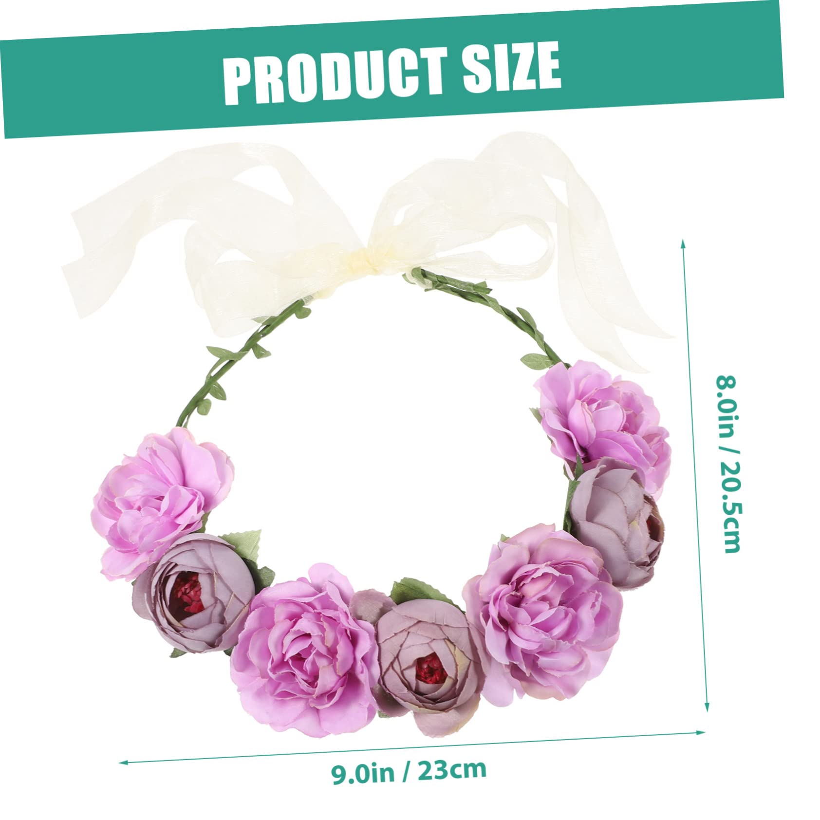 MAGICLULU 4 Sets Elegante Blumenkrone Haarkranz Stirnband Armband Hochzeit Braut Corsage Für Damen Party Dekorationen