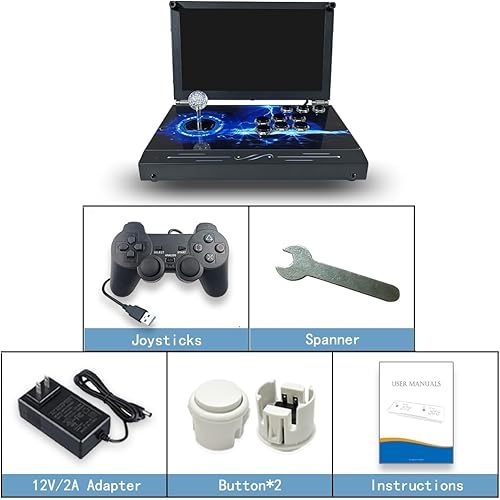 Miniatura 2 de 30000 en 1 Consola de juegos Arcade portátil Pantalla HD de 14 pulgadas Caja de Pandoras de un solo jugador 70S, máquina de videojuegos retro