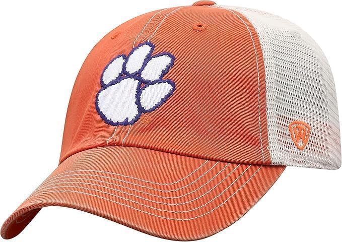 Collegiate Vintage Design Adjustable Hats (US Alpha One Size Clemson)