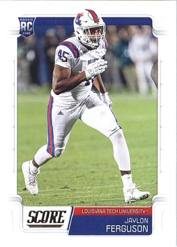 2019 Score 394 Jaylon Ferguson Louisiana Tech Bulldogs Rookie Official NFL Football Trading Card in Raw NM or Better Condition