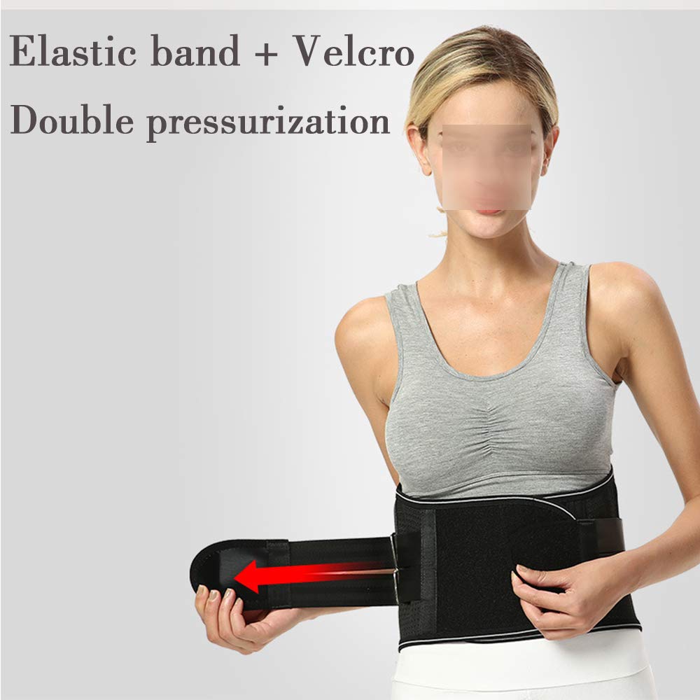 Cinturón de Soporte Lumbar, Correa de Cintura Lumbar, Faja Lumbar para Espalda para Hombres y Mujer, Aliviar el Dolor y Prevenir Lesiones,XXL