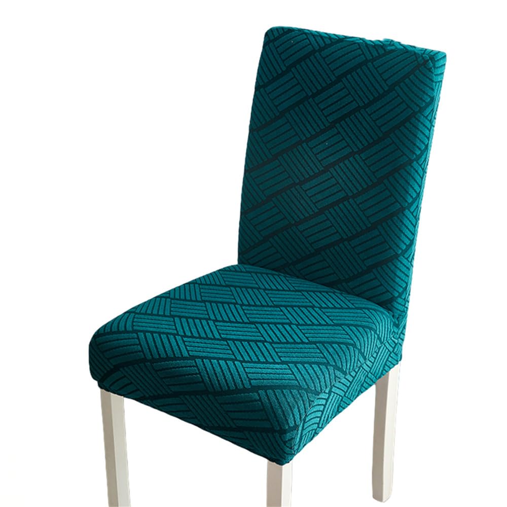 PEKMAR 4 pcs Jacquard Chair Cover Polyester Fiber High Elastic Stool Cover Hotel Restaurant Chair Cover,BZG,11,4PC