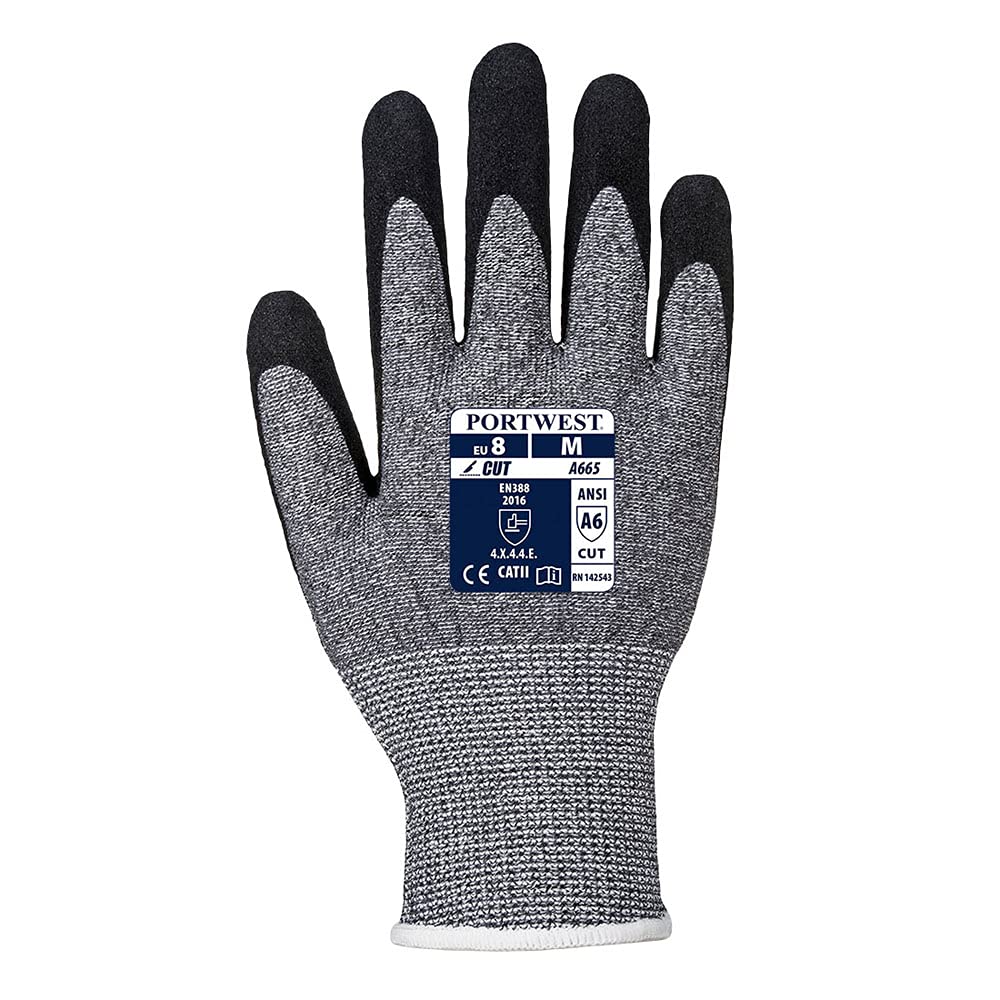 Portwest A665 VHR Advanced Cut Resistant Glove Gray, X-Large, Grey, XL - Image 2