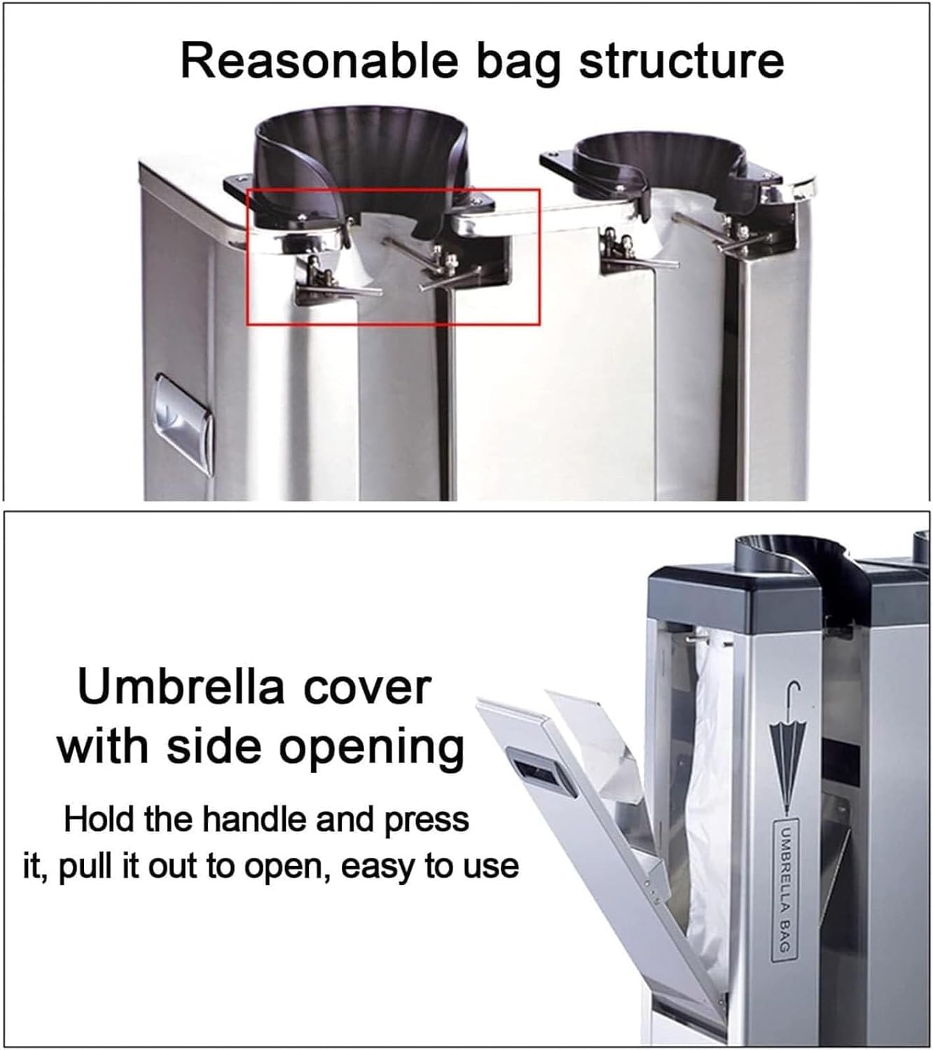 Machine Automatique d'emballage de parapluies humides à Double Fente, incluant 500 Sacs Longs et 500 Sacs Courts, Support pour Usage Professionnel