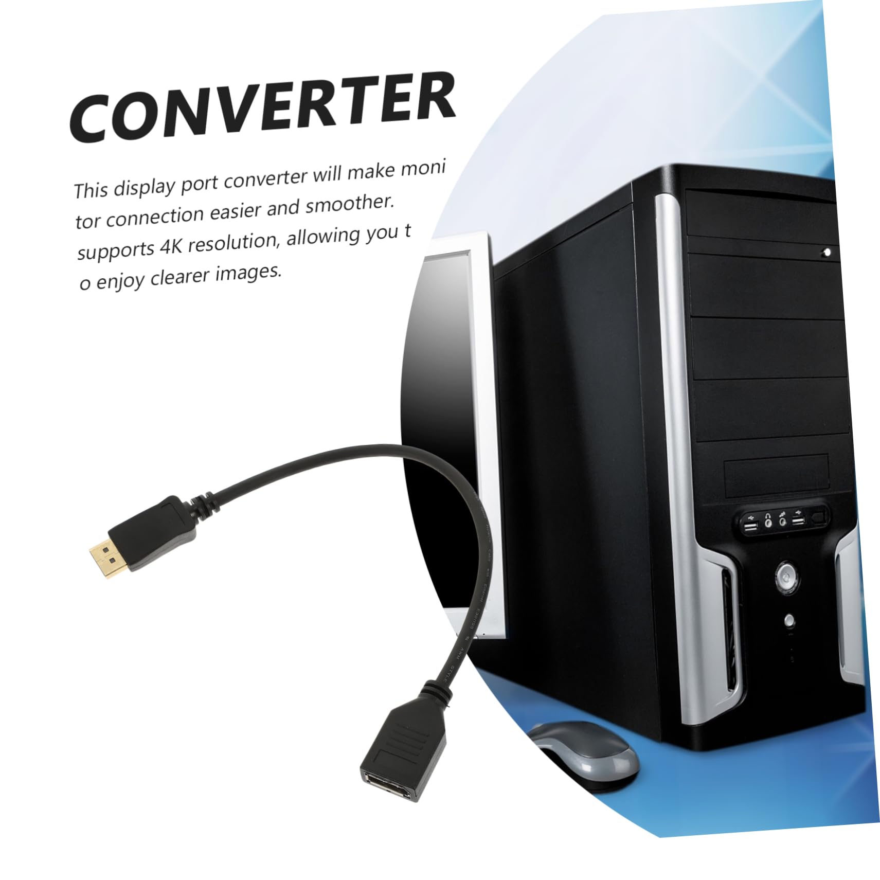 Amazon.com: Toddmomy 4K DisplayPort Extension Cable 1.2 Male to Female DP  Adapter for Monitors 6 Feet Video Extension Wire Compatible GPU and PC  Display : Electronics