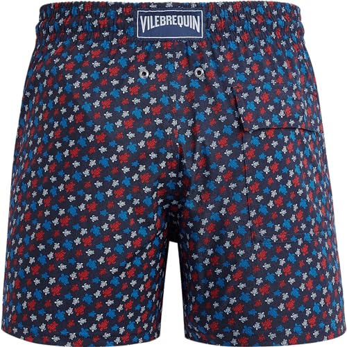 Men Stretch Swim Trunks Micro Round Turtles Rainbow2