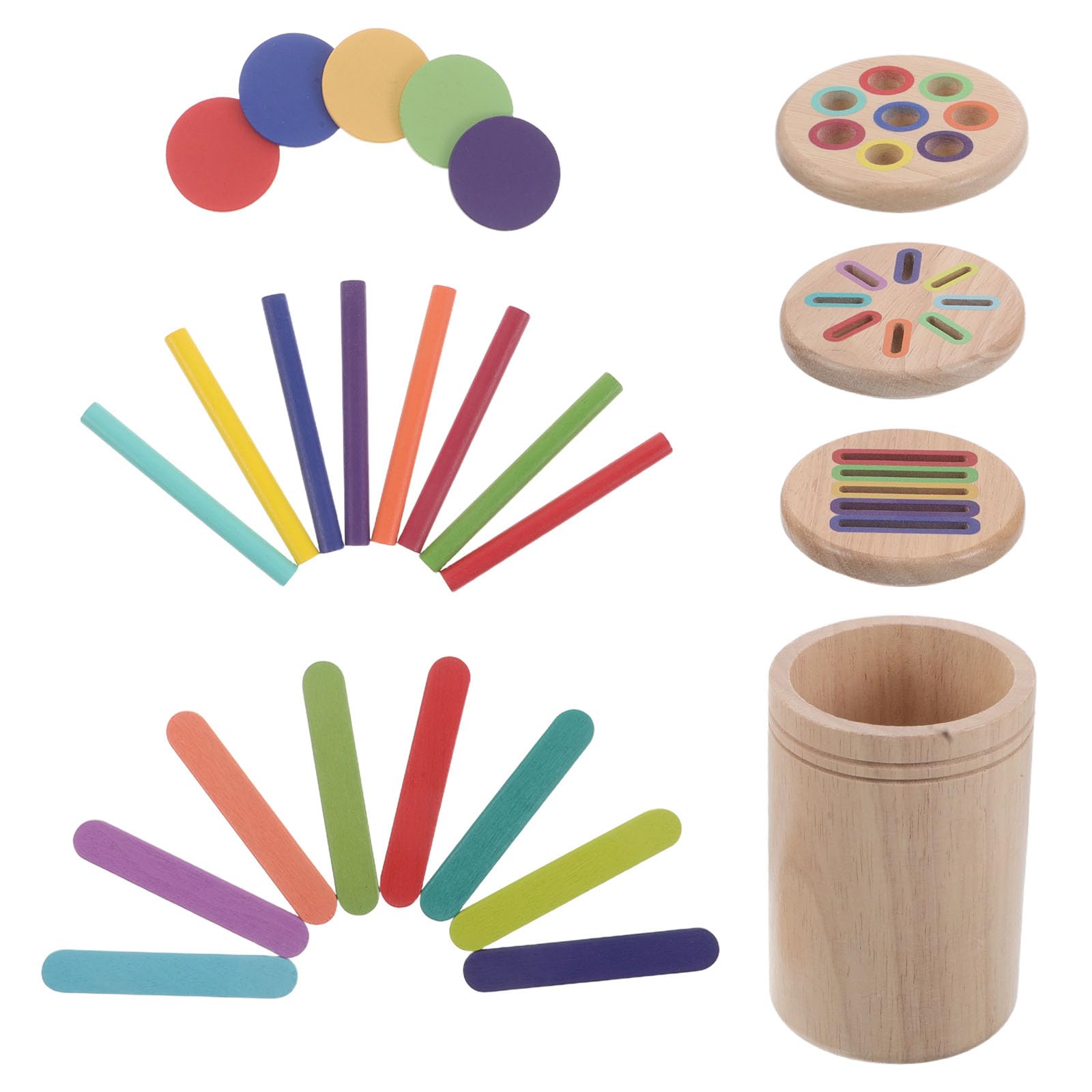 Gatuida Gioco di Classificazione Forme in Legno 3 in 1 per Bambini
