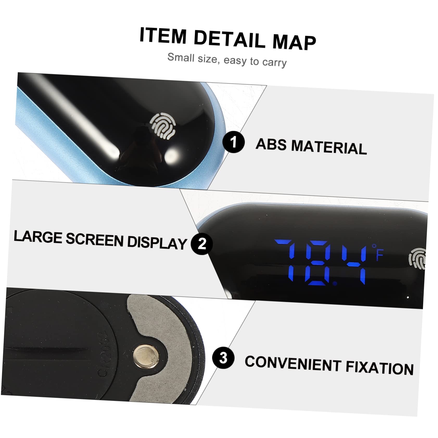 BESPORTBLE Convenient Portable Thermometer Fish Tank Supply Easy to Read Digital Display