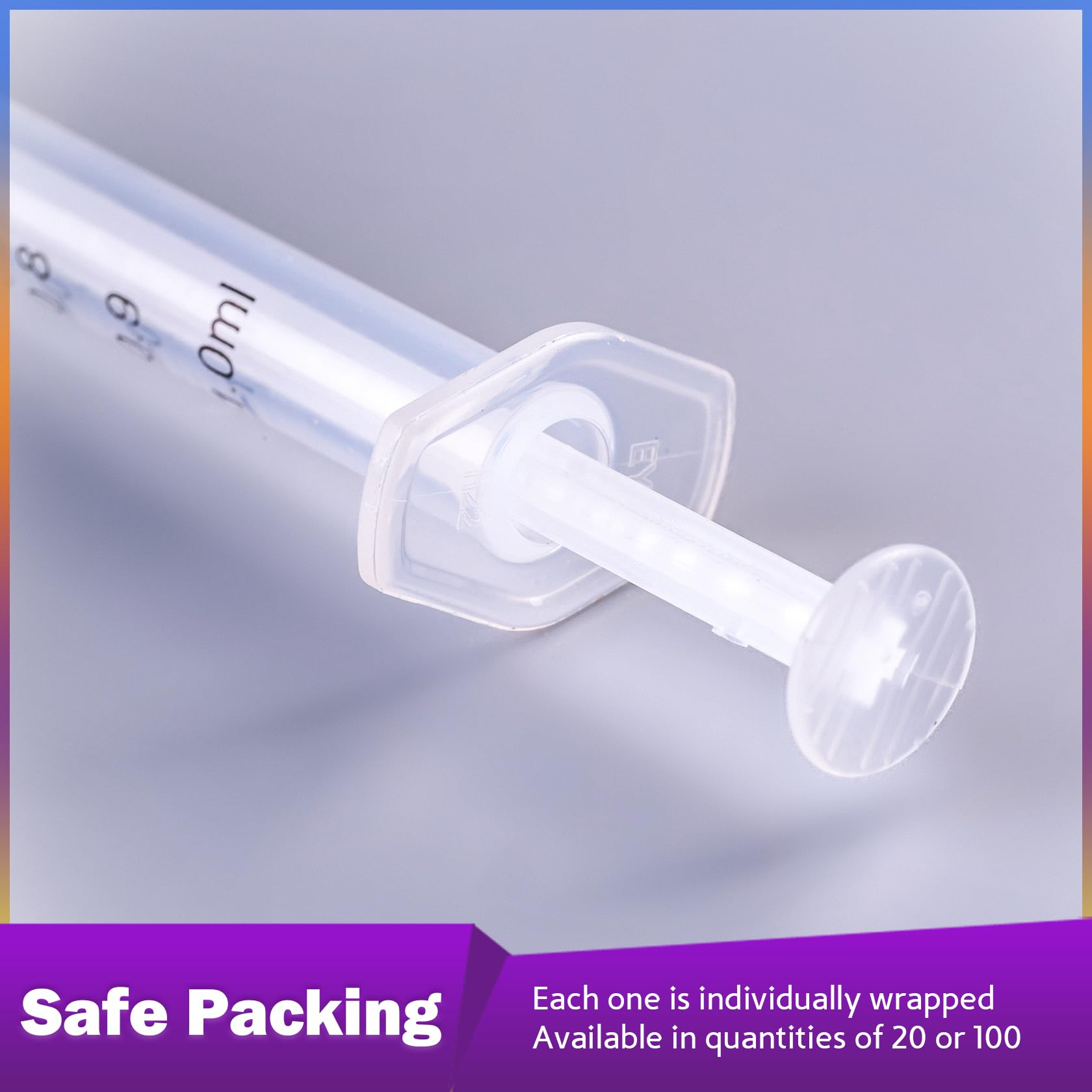 1cc Syringe 1ml 25 Gauge 1 Inch Needle Disposable Lab