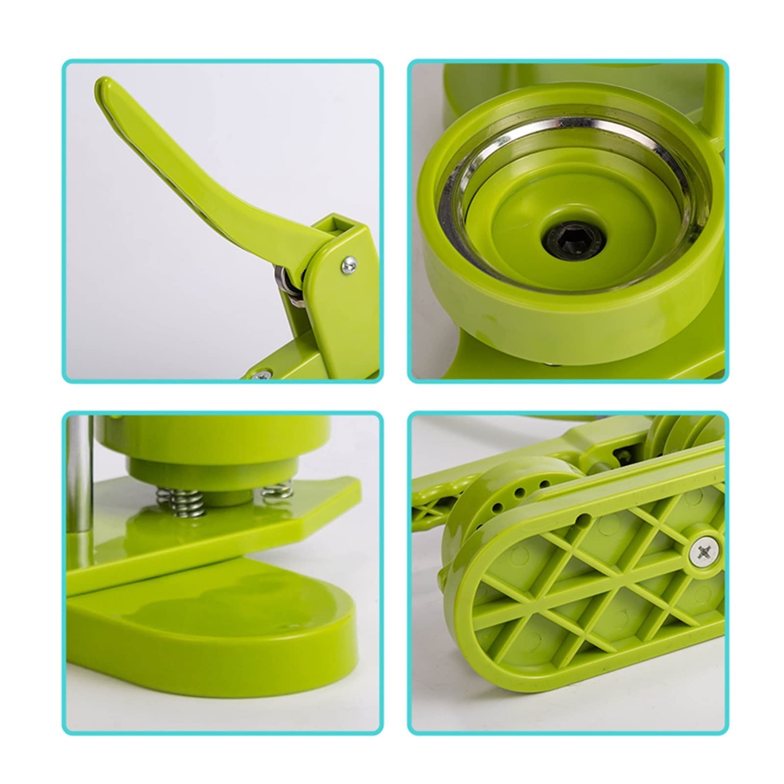 Twórca guzików, Maszyna Do Robienia Guzików Różne Rozmiary Bezmontażowa Prasa Plakietek DIY Z Częściami Akcesoria Wycinania Kółek, na prezent Pin Maker(32mm Package)