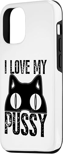 Miniatura 2 de Funda para iPhone 1212 Pro I Love My Pussy Cat Funny Halloween Cats Men Women Spiderweb Case