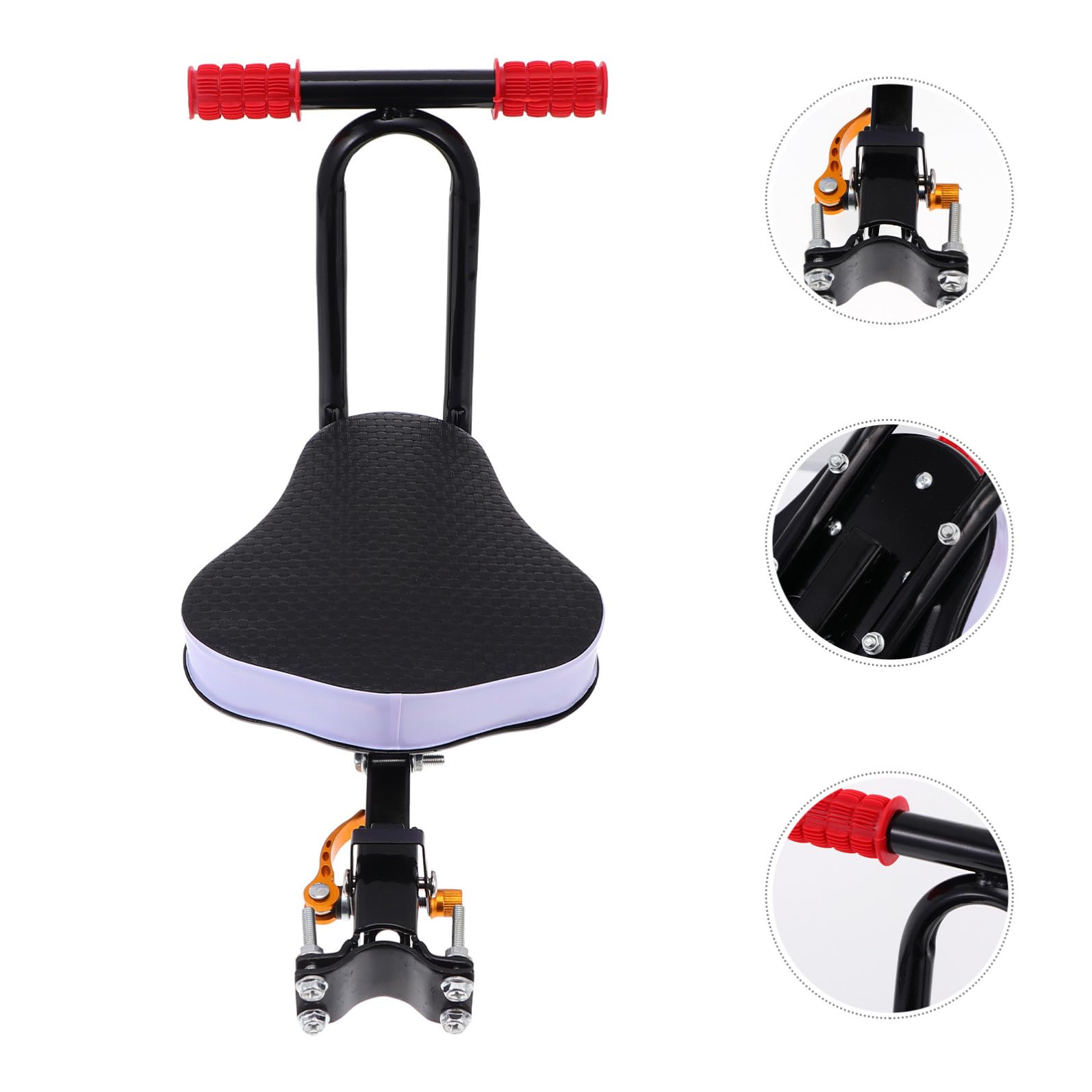 Sedile Ragazzo Ragazza per Bici Elettrica Schienale e Cuscino, Design Semplice e Installazione Sicura per Escursioni e attività Outdoor