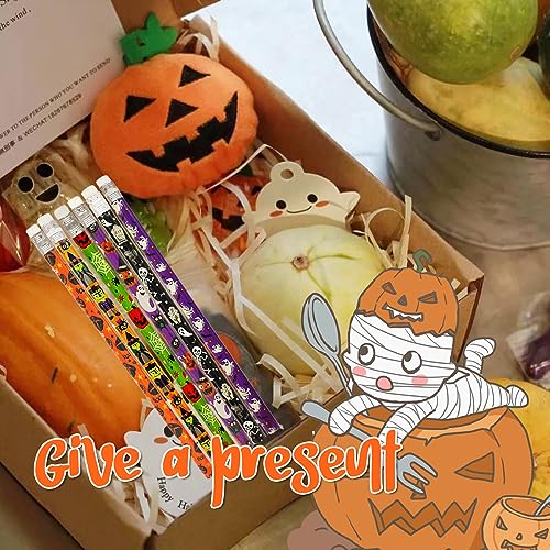Lápices Halloween de madera con borrador x60 unidades miniatura 6