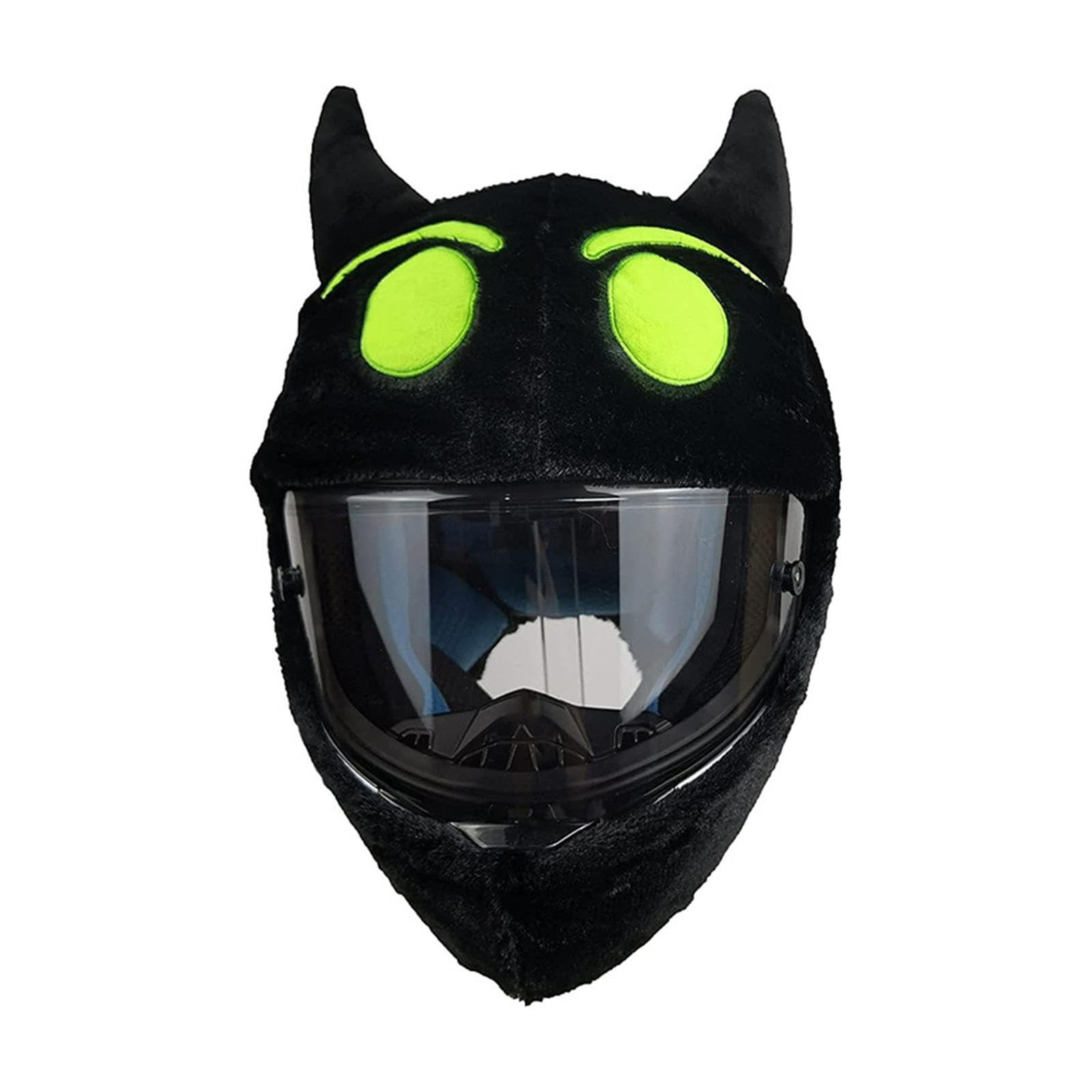 Copricasco da Copricasco in peluche Decorazione carina Facile da installare Regali in stile accattivante Aumentano il divertimento di guida, Verde