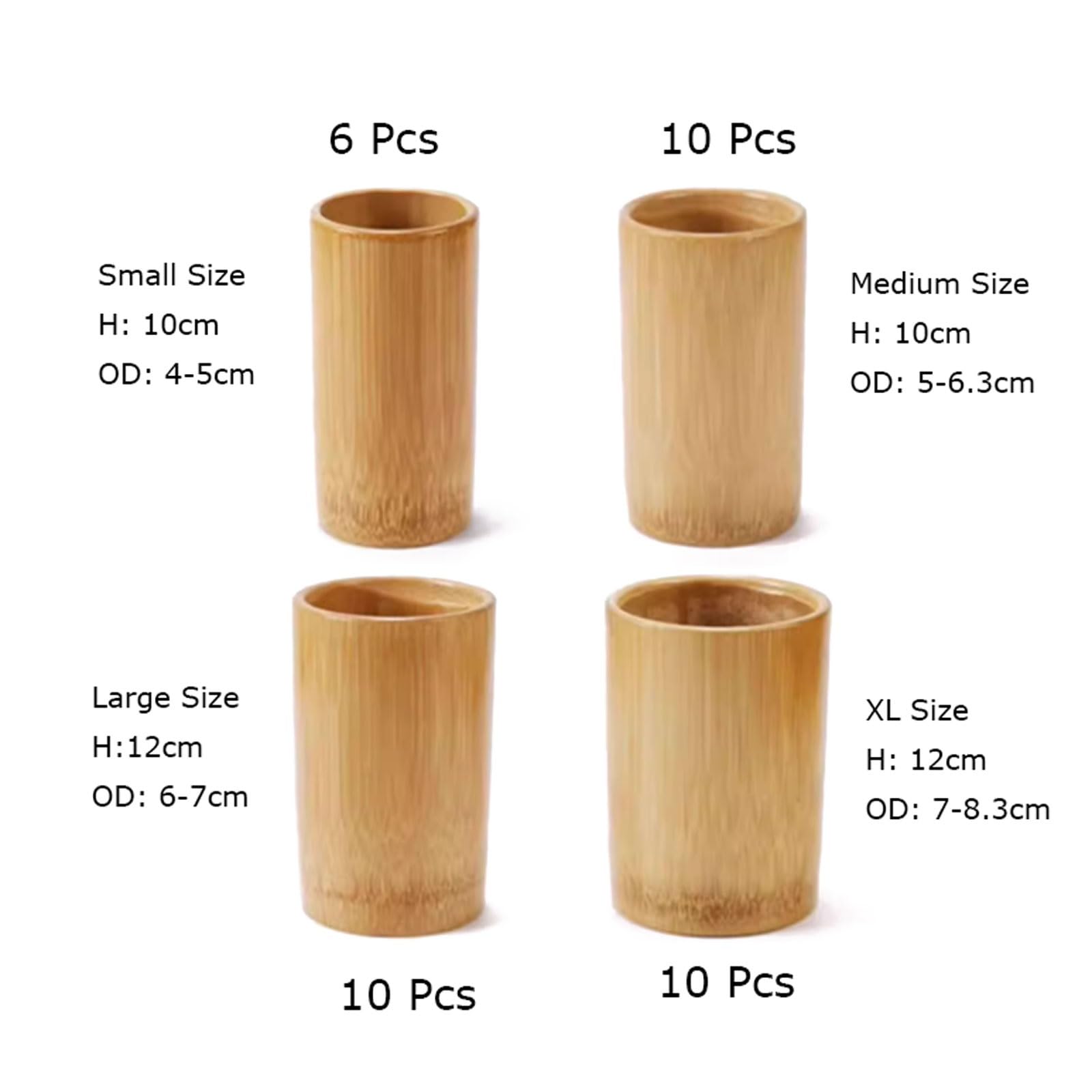 Set da 36 coppette in bambù carbonizzato, kit for terapia con ventose e fuoco della medicina tradizionale cinese