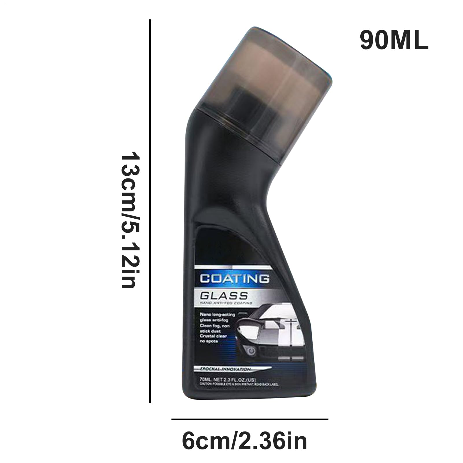 Spray anti-buée pour pare-brise de voiture, 90 ml M-browse-moléculaire agent de revêtement anti-buée, An-ti Fo-g hydrofuges pour pare-brise, rétroviseurs, nettoyant pour vitres de voiture An-ti F-og