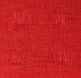 Tissu d'ameublement aspect lin pour rideaux et tissus d'ameublement, 145 cm de large, vendu au demi-mètre (rubis (17))