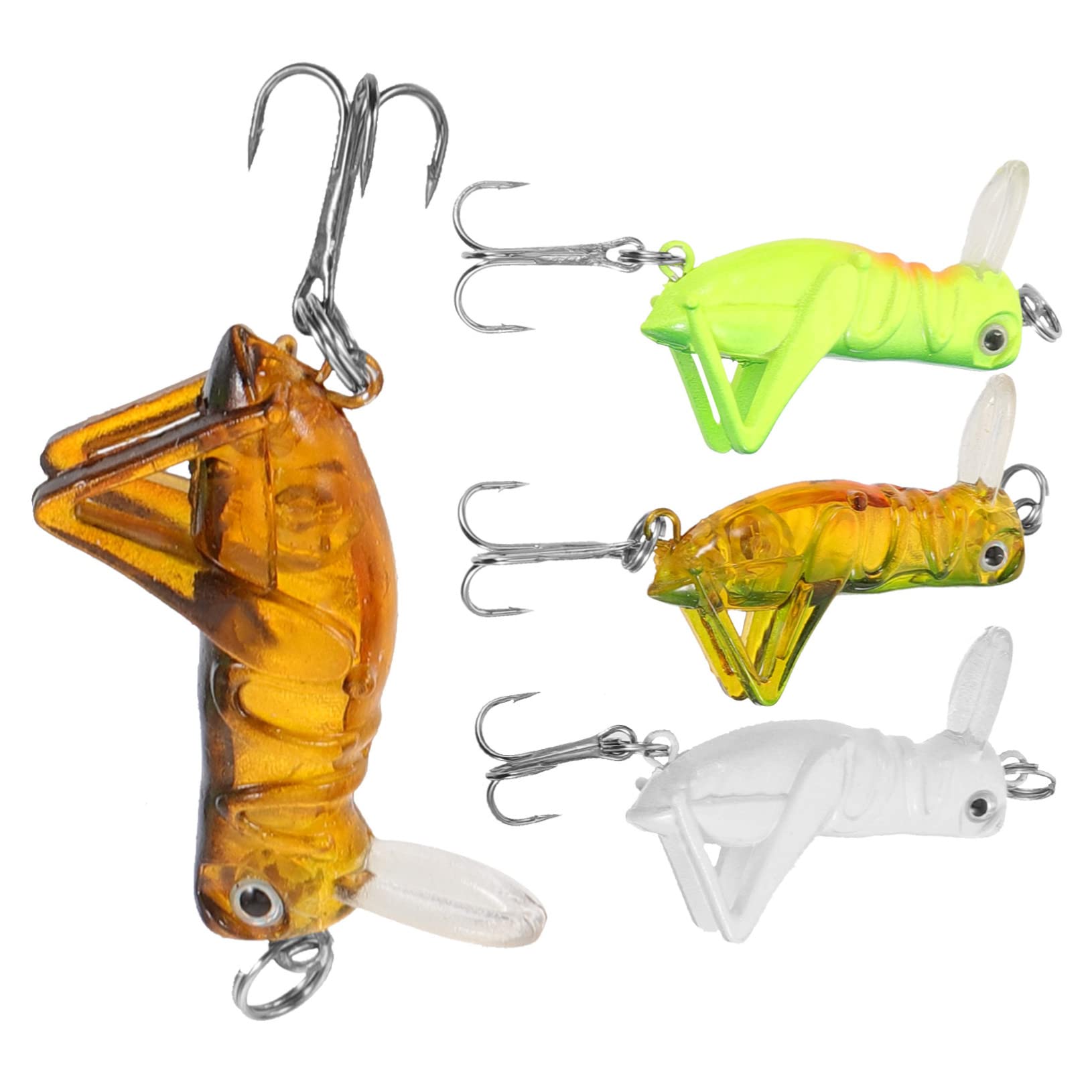 SUPVOX Lot De 5 Appâts Artificiels Résistants À Lusure pour La Pêche Appâts Souples Mixtes pour Attirer Différents Poissons 4 Pièces X 5