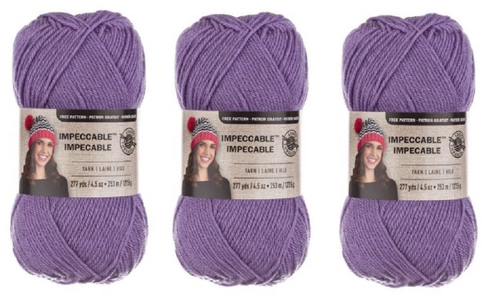 Loops & ThreadsImpeccable Yarn 4.5 oz Lavender (3-Pack)