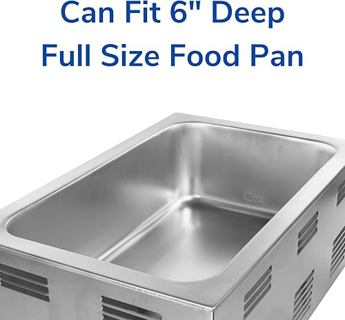 Miniatura 3 de Chef's Supreme Calentador de alimentos portátil de tamaño completo de 22 x 14 pulgadas, eléctrico de 120 V con ventilación encantada y carcasa de