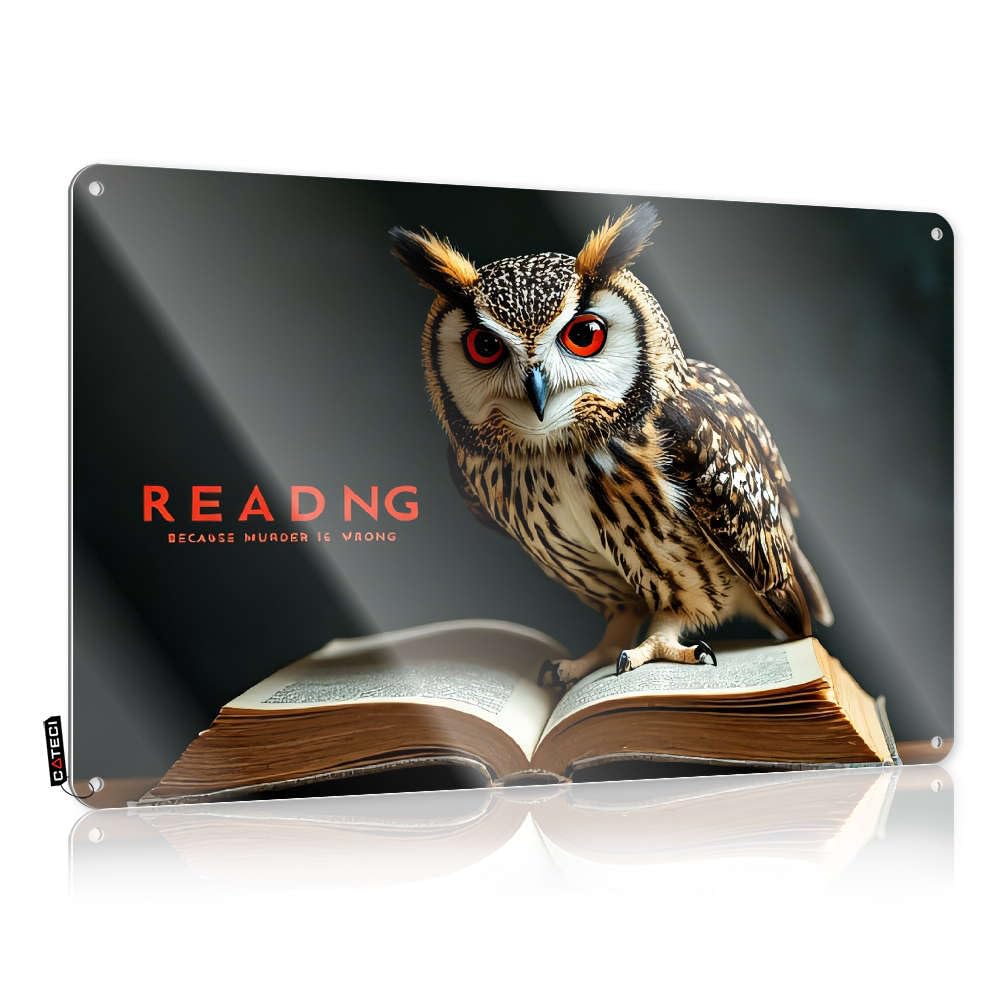 Home Bar Tin Sign Reading: Because Murder Is Wrong. Tin Sign Decorative Bar Signs Metal Signs Decor(30X40CM)