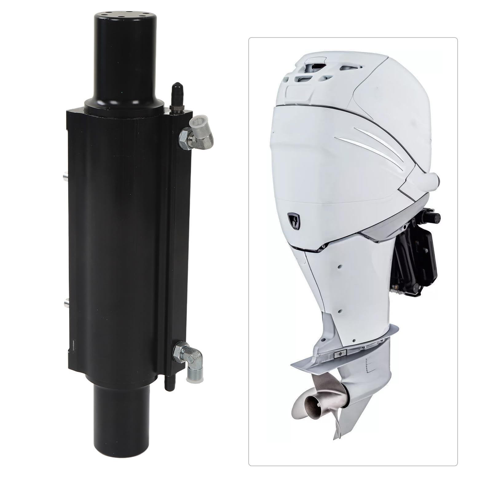 Zestaw Siłownika Układu Kierowniczego do Silnika Zaburtowego Cylinder Wspomagania Układu Kierowniczego ze Stopu Metalu 8M0118141 Precyzyjne Sterowanie Hydrauliczne Stabilne Prowadzenie dla