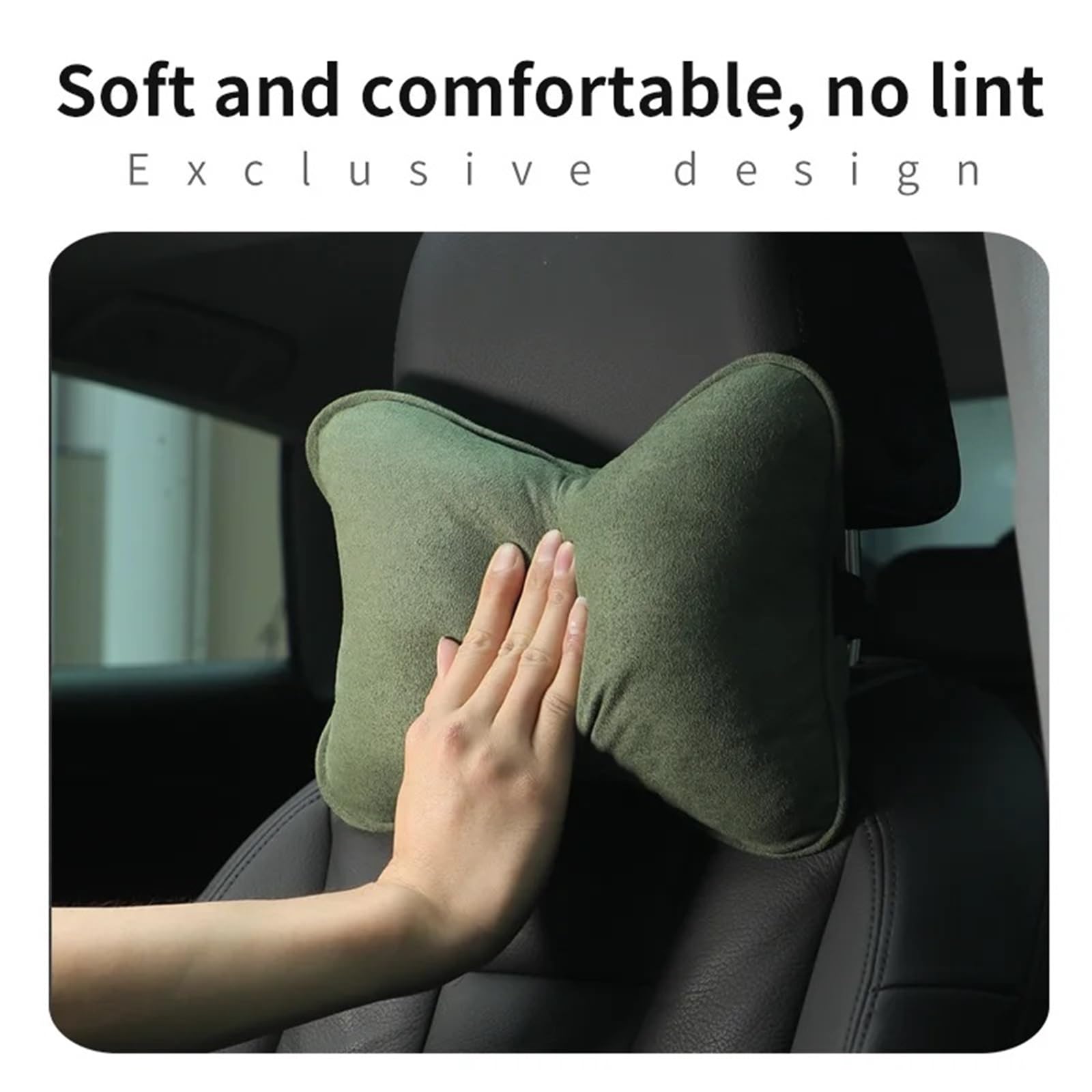 Poduszka zamszowa na szyję do samochodu Peugeot 408 4008 308 3008 Rifter 5008 508 2008 208 301 RCZ 108 Car Seat Headrest(2pc-brown)