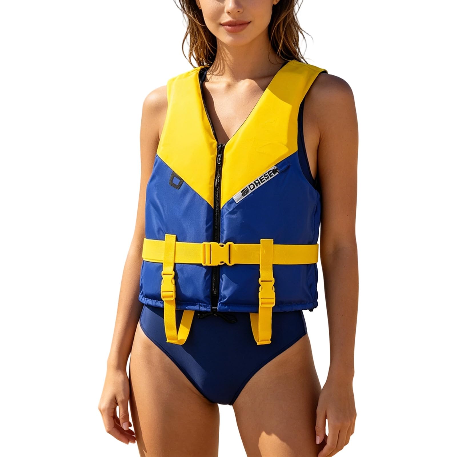 Giubbotto di Salvataggio Salvagente per Adulti Regolabile Galleggiante Aiuto al Galleggiamento in Schiuma Vest per Kayak Nuoto Aiuto Sport Acquatici all'aperto Comoda