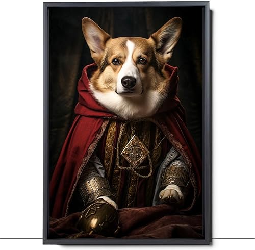 Miniatura 967 de Thuan Chow Chow Retrato de mascota con disfraz real de perro en un disfraz retrato de perro con vestimenta Retrato medieval de mascota retrato